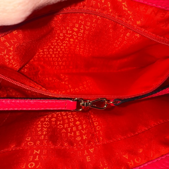 Kate Spade NY Wesley Place Laurel Desert Rose leather bag with Care Card - Picture 11 of 12